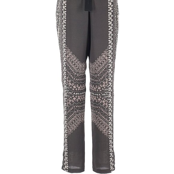 NWOT BCBGMAXAZRIA grey & light pink pull on causal pants, size Medium - Picture 4 of 4